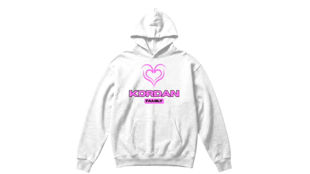 Kordan Pink Heart Hoodie